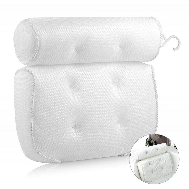 Bathroom suction cup pillow spa pillow bathtub pillow 3D mesh pillow