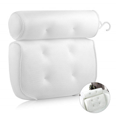 Bathroom suction cup pillow spa pillow bathtub pillow 3D mesh pillow