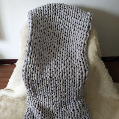 Hand Woven Weighted Gravity Blanket Deep Pressure Sleep Aid