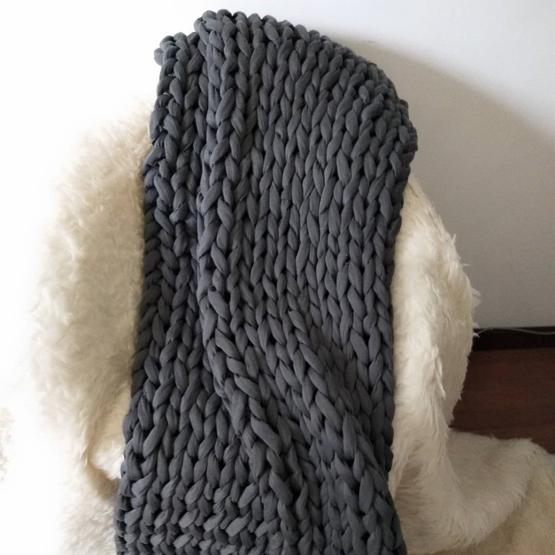 Hand Woven Weighted Gravity Blanket Deep Pressure Sleep Aid