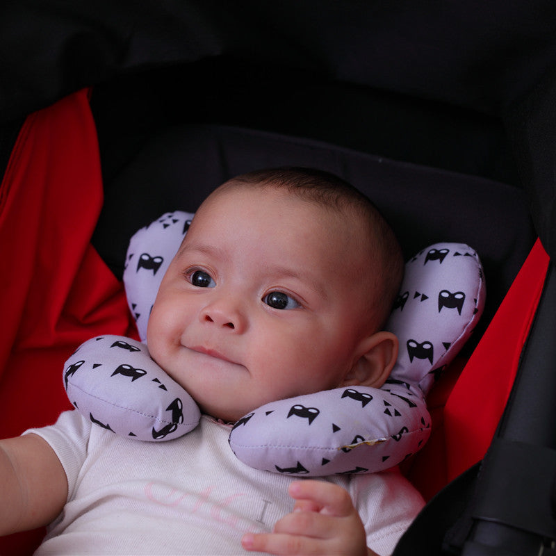 U-Shaped Baby Head Support Pillow Stroller & Car Seat Use