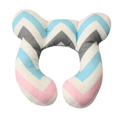 U-Shaped Baby Head Support Pillow Stroller & Car Seat Use