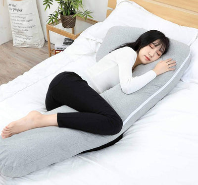Long Body Pillow Side Sleeping Support for Adults & Pregnancy