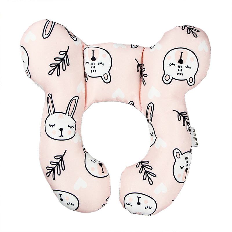 U-Shaped Baby Head Support Pillow Stroller & Car Seat Use