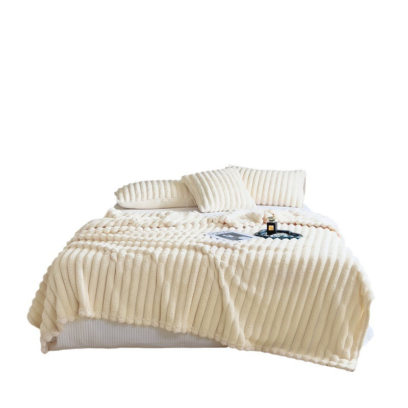 Luxury Rabbit Plush Blanket Thick & Warm Sofa Throw