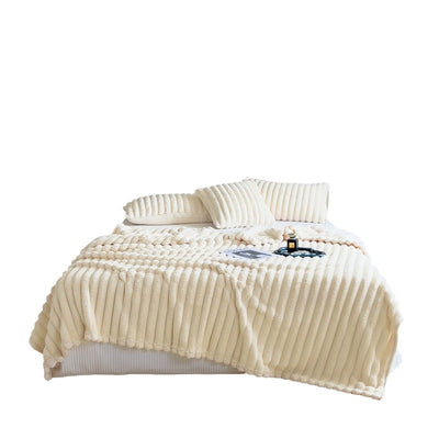 Luxury Rabbit Plush Blanket Thick & Warm Sofa Throw