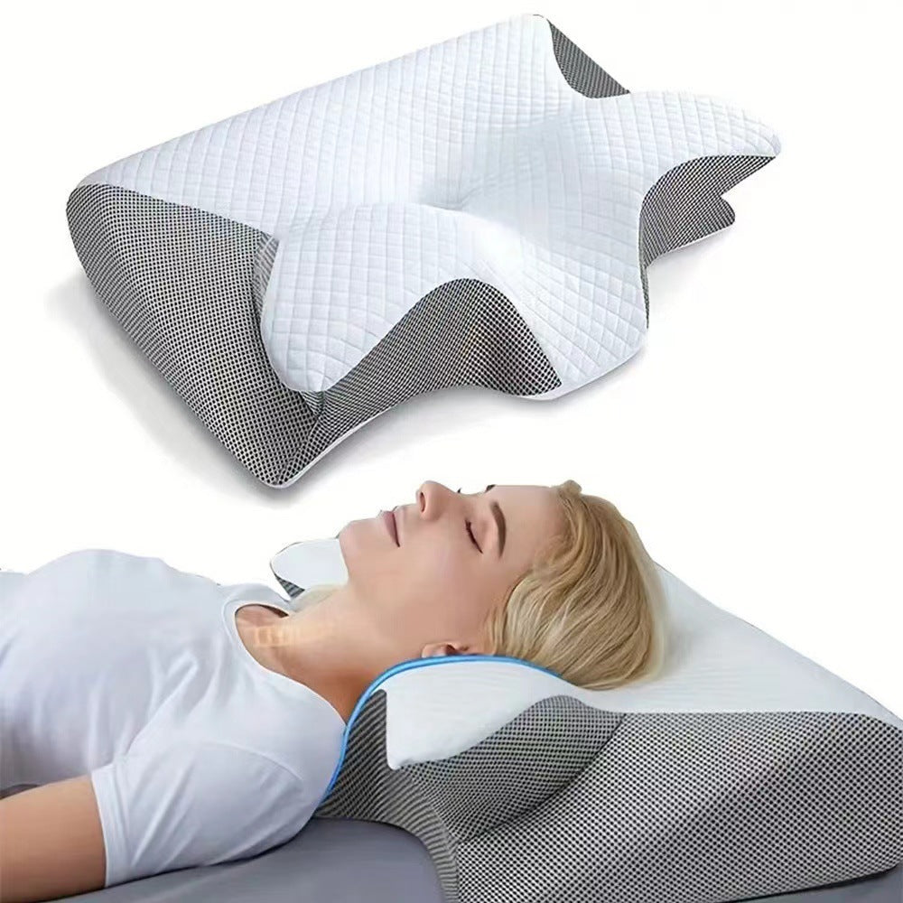 Butterfly Memory Foam Neck Pillow Cervical & Sleep Support