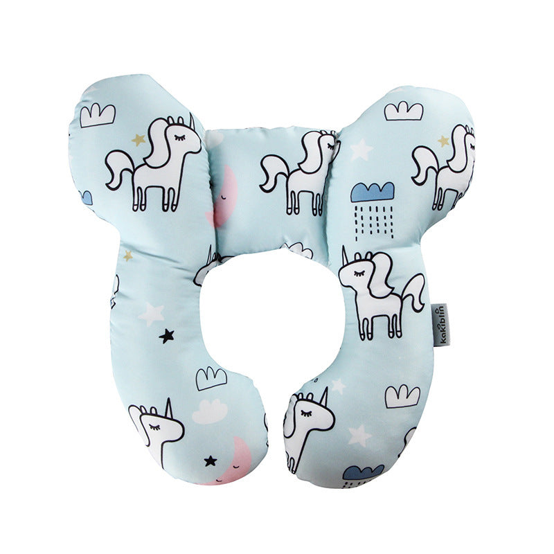 U-Shaped Baby Head Support Pillow Stroller & Car Seat Use