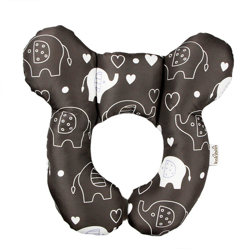 U-Shaped Baby Head Support Pillow Stroller & Car Seat Use