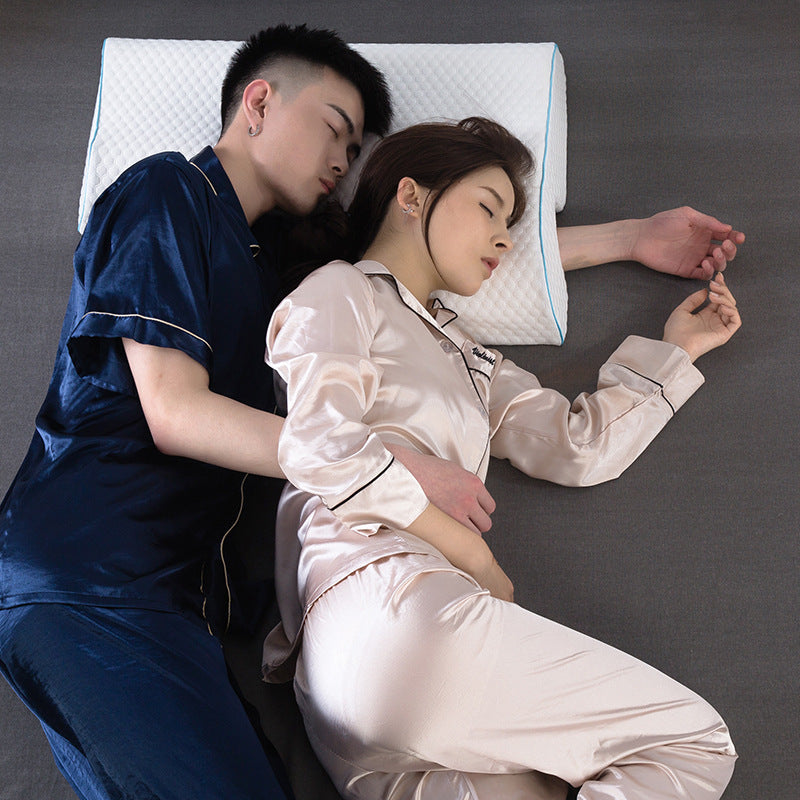 Zero Pressure Couple Pillow Memory Foam Arm & Cervical Support