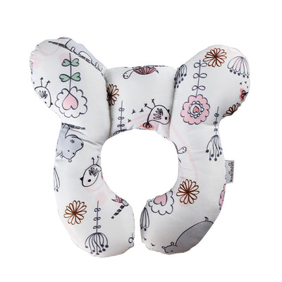 U-Shaped Baby Head Support Pillow Stroller & Car Seat Use