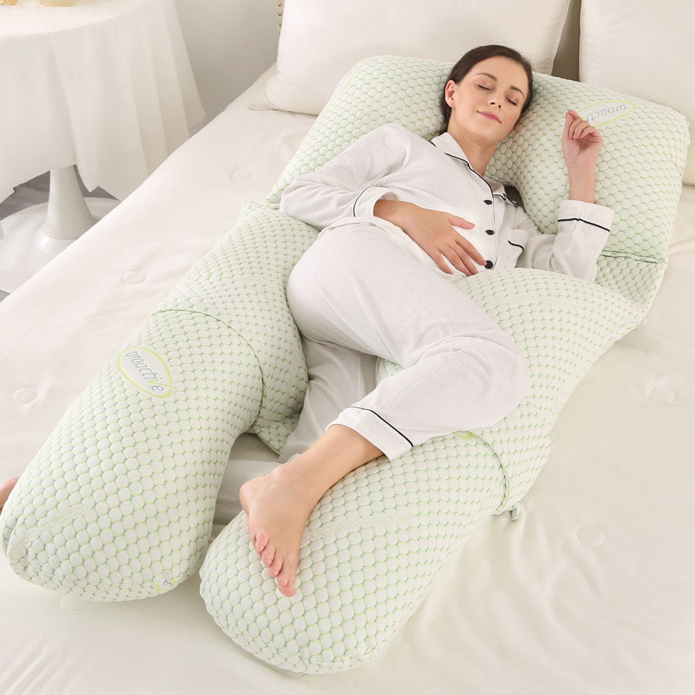 Multifunctional U-Shaped Pregnancy Pillow – Waist & Belly Support