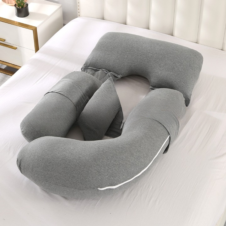 Multifunctional U-Shaped Pregnancy Pillow – Waist & Belly Support