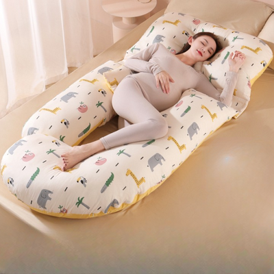 Multifunctional U-Shaped Pregnancy Pillow – Waist & Belly Support