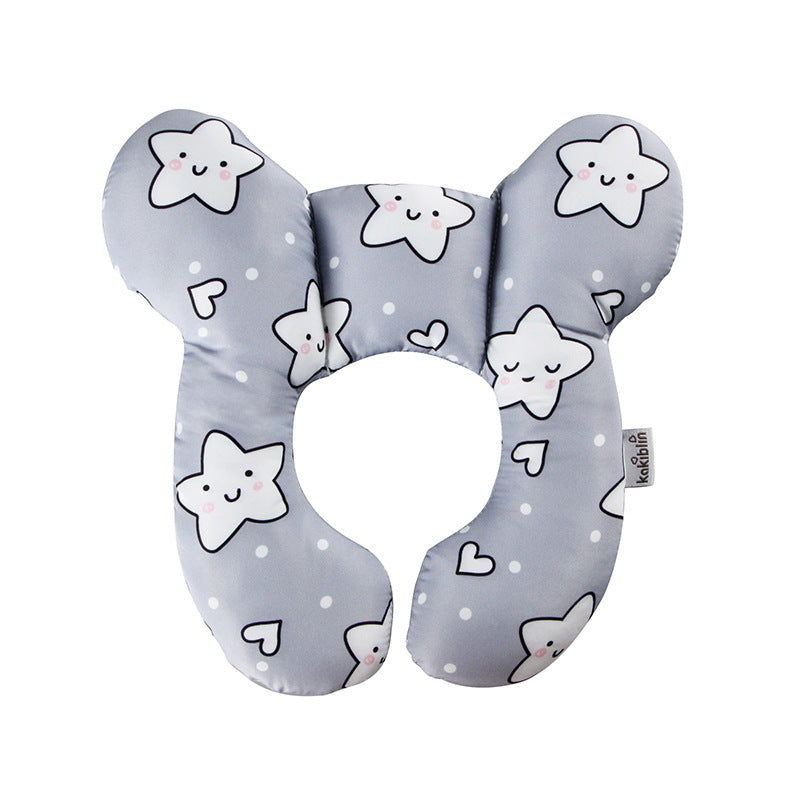 U-Shaped Baby Head Support Pillow Stroller & Car Seat Use