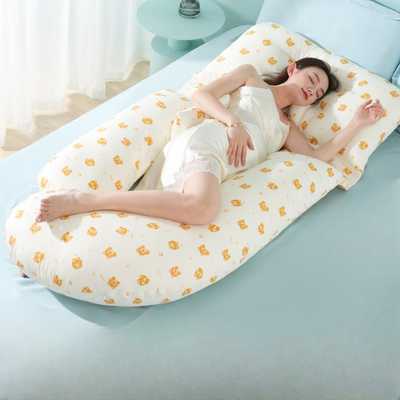 Multifunctional U-Shaped Pregnancy Pillow – Waist & Belly Support