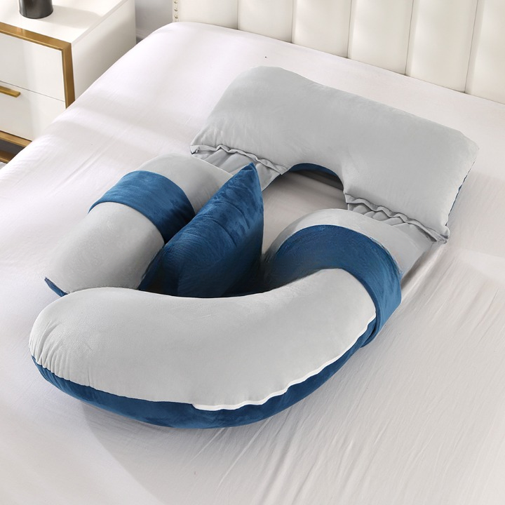 Multifunctional U-Shaped Pregnancy Pillow – Waist & Belly Support