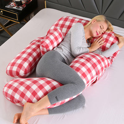 Multifunctional U-Shaped Pregnancy Pillow – Waist & Belly Support