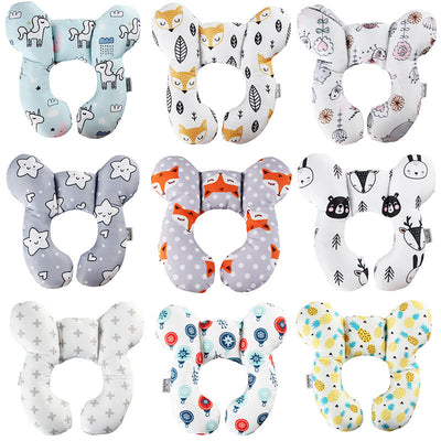 U-Shaped Baby Head Support Pillow Stroller & Car Seat Use