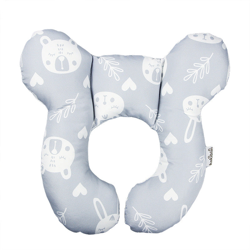 U-Shaped Baby Head Support Pillow Stroller & Car Seat Use
