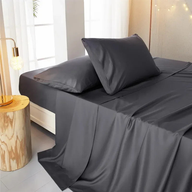 Bamboo Fiber Bedding Set – Cooling 4-Piece with Fitted Sheet & Pillowcases