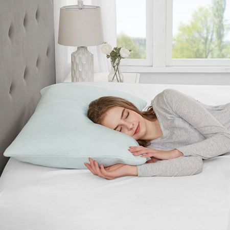 Bamboo Ice Silk Cervical Pillow Shredded Memory Foam Support