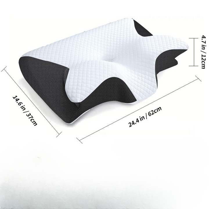 Butterfly Memory Foam Neck Pillow Cervical & Sleep Support