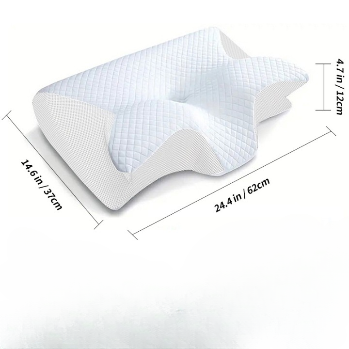 Butterfly Memory Foam Neck Pillow Cervical & Sleep Support