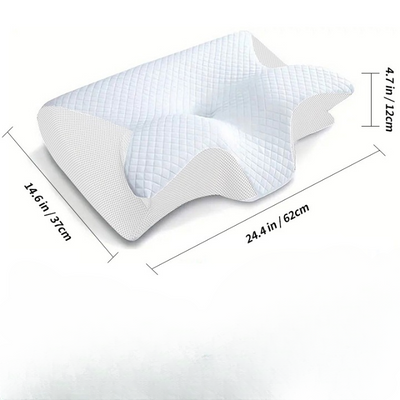 Butterfly Memory Foam Neck Pillow Cervical & Sleep Support