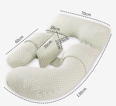 Multifunctional U-Shaped Pregnancy Pillow – Waist & Belly Support
